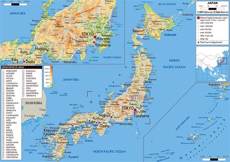 large printable map of japan.